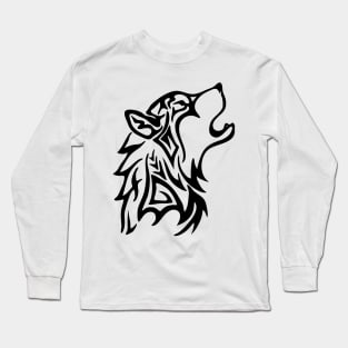 Tribal Wolf Long Sleeve T-Shirt